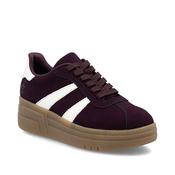 Rieker Ladies Burgundy Platform Sneakers 100% Vegan image