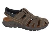 Mens Brown Leather Sandals image