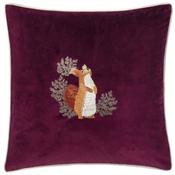 Pineberry Forest Plum Feather Filled Cushion