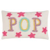 Pop Pink Tufted Polyester Filled Cushion