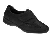 Waldlaufer Ladies Black Leather and Suede Shoes image