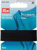 Prym Black Bias Binding 3m x 40/20
