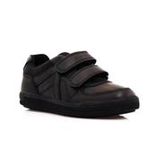Geox Black School Shoes