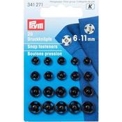 Snap Fasteners 6 to11mm Black