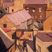Sunlight on Houses ~ Harry Kernoff