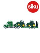 Siku 1:87 John Deere Low Loader with 2 JD 6820 Tractors