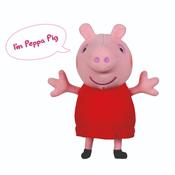 Peppa Pig Talking Red Dress Peppa Cuddly Toy image