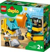 Lego 10931 Duplo Town Truck &amp; Tracked Excavator Toy image