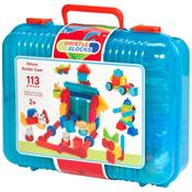 Bristle Blocks Building Blocks Deluxe Builder Case 113 Piece image