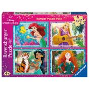 Disney Princess 4X 42Pc Jigsaw Puzzle Bumper Pack image
