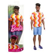 Barbie Fashionista Ken Doll 220 With Orange Wavy Tee image
