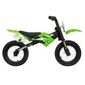 12 Inch Moto X Motocross-Style Balance Bike Green image
