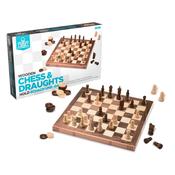 Wooden Chess &amp; Draughts Set image