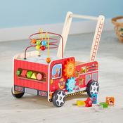 Squirrel Play Wooden Activity Baby Walker Fire Engine image