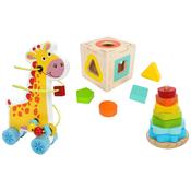 Squirrel Play 3 In 1 Wooden Gift Set
