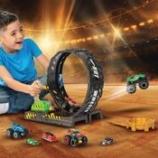 Hot Wheels Monster Trucks Epic Loop Challenge Playset + 8 Vehicles