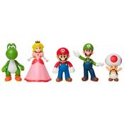Nintendo Super Mario Action Figures Mario And Friends 6Cm 5 Pack image