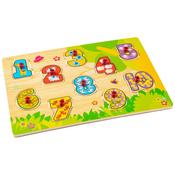Chunky Wooden Numbers Shapes Puzzle image
