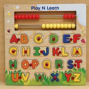 Play &amp; Learn Alphabet Wooden Puzzle With Abacus