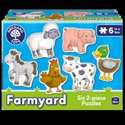 Orchard Toys Farmyard 2 Piece Jigsaw image