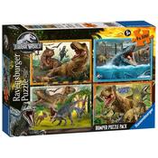 Ravensburger Jurassic World Classic 4X 100-Piece Jigsaw Puzzle Bumper Pack image