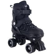 Adjustable Quad Roller Skates Black Uk Size 13-2 image