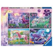 Ravensburger Magical Unicorns 4X 100 Piece Jigsaw Puzzle Bumper Pack image