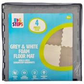 Big Steps Grey And White Foam Floor Mat image