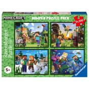 Ravensburger Minecraft 4 X 100 Piece Bumper Pack Jigsaw Puzzle image