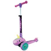 858 Elite Unicorn Light-Up Folding 3 Wheel Scooter image