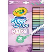 Crayola Markers Super Tips Washable Pastel 20 Pack image