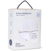 Baby Elegance Cot Bed 4 Piece Bedding Set Safari 140 X 70Cm