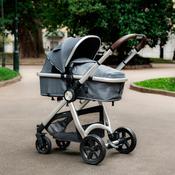 Panorama Xt I Travel System With I-Size Car Seat &amp; Base Bundle - Grey