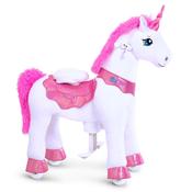 Ponycycle Pink Mane Unicorn Ride On With Brakes