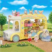Sylvanian Families Rainbow Fun Nursery Bus Playset image