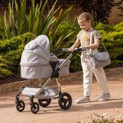 Ivy &amp; Lily Premium 2-In-1 Doll Travel System - Grey With Gold Love Hearts image