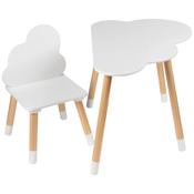 Squirrel Play Wooden Cloud Kids Table And Chair Set