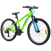 24 Inch Team Mountain Bike In Green And Blue image