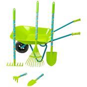 Metal Wheelbarrow Garden Toy Set image