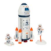 Space Rocket Launch Capsule With Astronaut Figures Playset