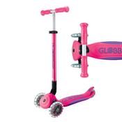 Globber Primo Foldable Plus Lights Scooter Pink image