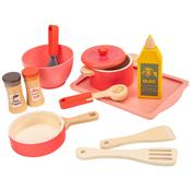 Kitchen Corner Wooden Cookware 12 Piece Playset image