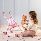 Ivy &amp; Lily Baby Doll Umbrella Stroller Pink Heart Print image