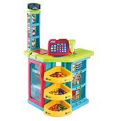 Kitchen Corner Grocery Store Playset With Accessories 64 Pieces