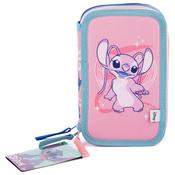 Disney Stitch And Angel Triple Layered Pencil Case image