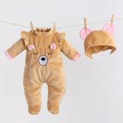 Ivy &amp; Lily Bear Romper With Hat 43Cm image