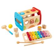 Squirrel Play Wooden Hammer Ball And Xylophone Set image