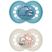 Mam 6 Months+ Original Dummies 2 Pack Blue image