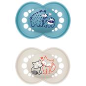 Mam 16 Months+ Original Dummies 2 Pack Blue image