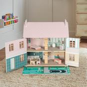 Sofie's Wooden Doll House With Furniture image